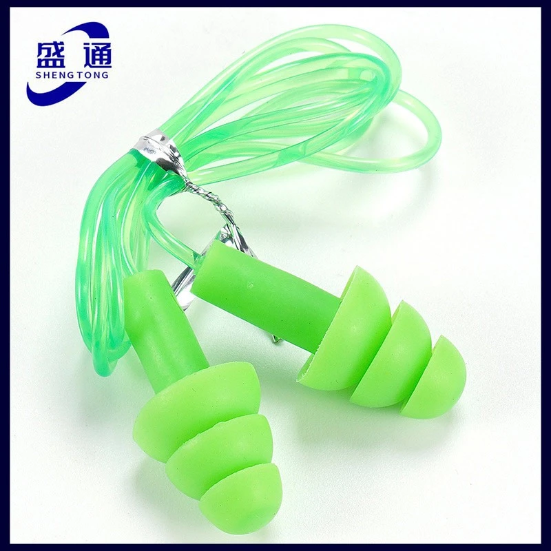 Silicone Safety Protection PVC Rope Earplug factory