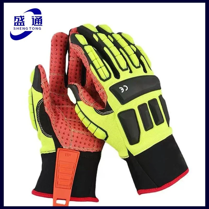 TPR Petroleum Machinery Anti Collision Ant Slip Gloves suppliers